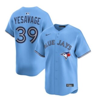 Men's Toronto Blue Jays #39 Trey Yesavage Powder Blue MLB Baseball Player Jersey