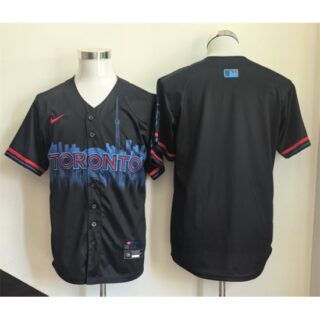 Men's Toronto Blue Jays Blank Navy 2024 City Connect Limited Stitched Baseball Jersey