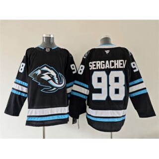 Men's Utah Mammoth #98 Mikhail Sergachev Navy 2025 Stitched Jersey