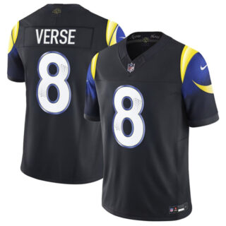 Women's Los Angeles Rams #8 Jared Verse Black 2025 F.U.S.E. Rivalries Vapor Limited Stitched Jersey(Run Small)