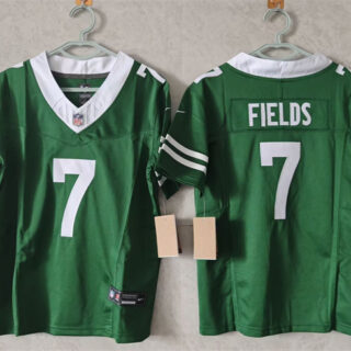 Women's New York Jets #7 Justin Fields Green F.U.S.E. Vapor Stitched Jersey(Run Small)