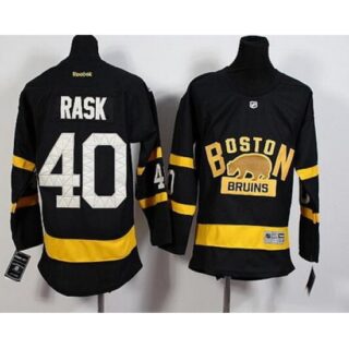 Youth Boston Bruins #40 Tuukka Rask Reebok Black 2016 Winter Classic Premier Jersey