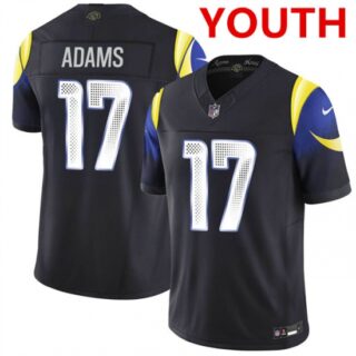 Youth Los Angeles Rams #17 davante adams midnight blue 2025 F.U.S.E. Rivalries vapor limited stitched football jersey
