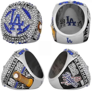2020 Dodgers World Series Champions #22 Kershaw Ring With Box