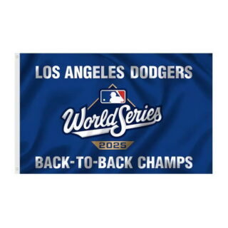2pcs 2025 World Series Back to back Dodgers Flag 3X5FT