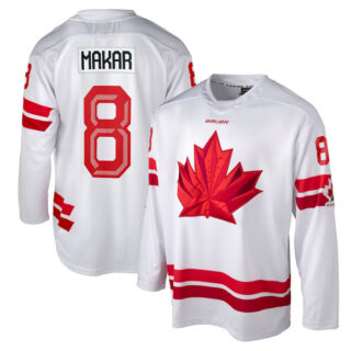 Men's Canada Hockey #8 Cale Makar White 2026 Stitched Hockey Jersey