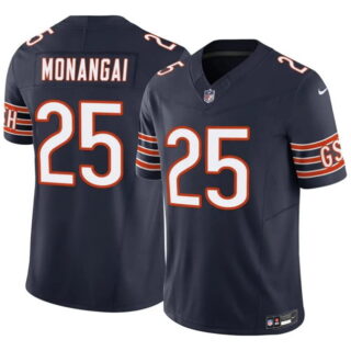 Youth Chicago Bears #25 Kyle Monangai Navy 2025 F.U.S.E. Vapor Untouchable Limited Stitched Football Jersey