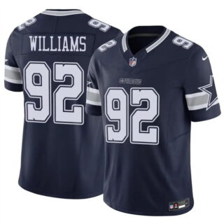 Men's Dallas Cowboys #92 Quinnen Williams Navy 2025 F.U.S.E Vapor Untouchable Limited Stitched Football Jersey