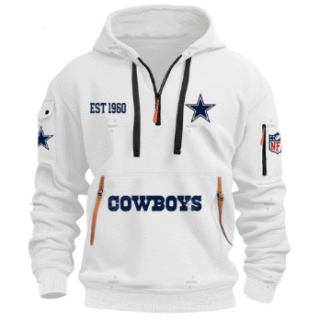 Men's Dallas Cowboys EST 1960 White Pullover Hoodie
