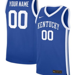 Men's Kentucky Wildcats ACTIVE PLAYER Custom Blue Stitched Basketball Jersey