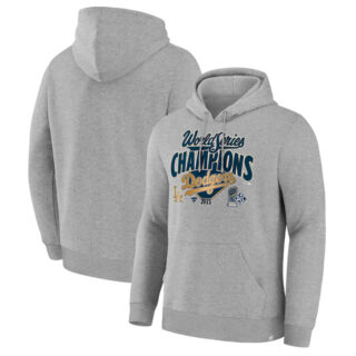 Men's Los Angeles Dodgers Grey 2025 World Series Champions Locker Room Hoodie