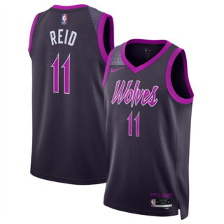 Men's Minnesota Timberwolves #11 Naz Reid Purple 2025 26 City Edition Stitched Jersey