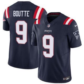Men's New England Patriots #9 Kayshon Boutte Navy 2025 F.U.S.E. Vapor Limited Stitched Football Jersey