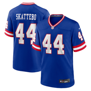 Men's New York Giants #44 Cam Skattebo Royal Vapor Limited Stitched Football Jersey