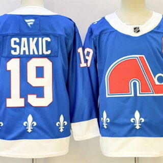 Men's New York Rangers #19 Joe Sakic Blue 2025 Stitched With C Patch Hockey Jersey