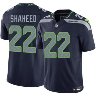 Men's Seattle Seahawks #22 Rashid Shaheed Navy 2025 F.U.S.E. Vapor Untouchable Limited Stitched Football Jersey