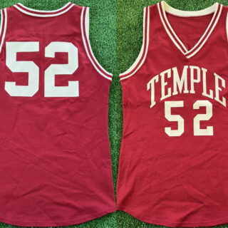 Men's Vintage 80s 90s Temple University Active Player Custom Red Stitched Jersey