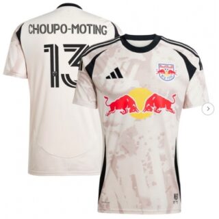 Men New York Red Bulls Eric Maxim Choupo Moting Tan 2025 Stone Kit Replica Player Jersey