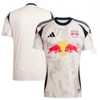 Men New York Red Bulls Tan 2025 Stone Kit Replica Jersey