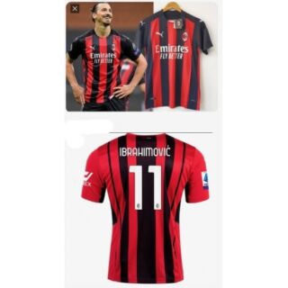 Men's Soccer AC Millan IbrhiMovic Soccer Jersey