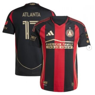Men's Atlanta United FC #17 Black 2025 The Connector Authentic Jersey