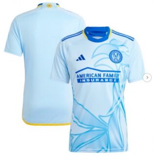 Men's Atlanta United FC Light Blue 2024 The Resurgens Kit Replica Jersey