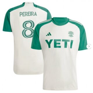 Men's Austin FC Daniel Pereira adidas Tan 2024 The Armadillo Kit Replica Player Jersey