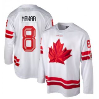 Men's Cale Makar #8 White Hockey Canada 2026 Replica Jersey