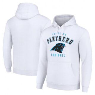 Men's Carolina Panthers White Pullover Hoodie