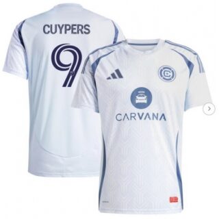 Men's Chicago Fire Hugo Cuypers Light Blue 2025 The Municipal Kit Replica Player Jersey