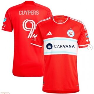 Men's Chicago Fire Hugo Cuypers Red 2024 Return To Red Authentic Player Jersey