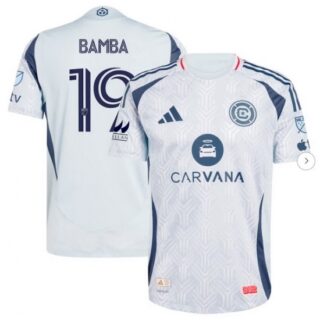 Men's Chicago Fire Jonathan Bamba Light Blue 2025 The Municipal Kit Authentic Player Jersey