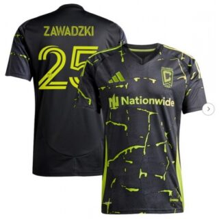 Men's Columbus Crew Sean Zawadzki Black 2025 The Goosebumps Kit Replica Player Jersey