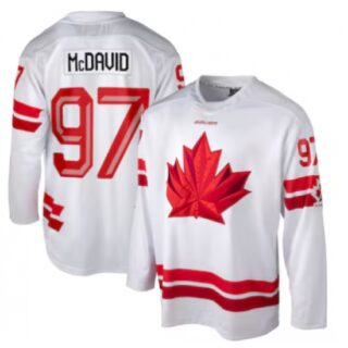 Men's Connor McDavid #97 White Hockey Canada 2026 Replica Jersey