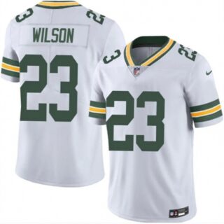 Men's Green Bay Packers #23 Emanuel Wilson White 2025 Vapor Untouchable Limited Football Stitched Jersey