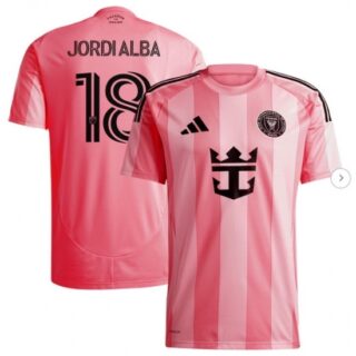 Men's Inter Miami CF Jordi Alba Light Pink 2025 Euforia Replica Player Jersey