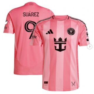 Men's Inter Miami CF Luis Suarez Light Pink 2025 Euforia Authentic Player Jersey