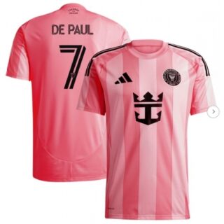 Men's Inter Miami CF Rodrigo De Paul Light Pink 2025 Euforia Replica Player Jersey