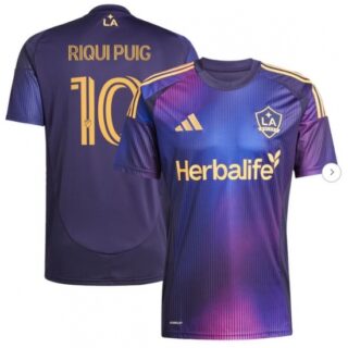 Men's LA Galaxy Riqui Puig adidas Navy 2025 RIZON Replica Player Jersey