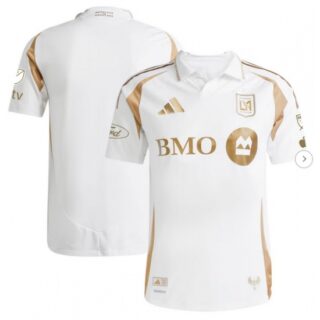 Men's LAFC adidas White 2025 Secondary Authentic Jersey