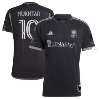 Men's Nashville SC Hany Mukhtar adidas Black 2023 Man In Black Kit Authentic Player Jersey