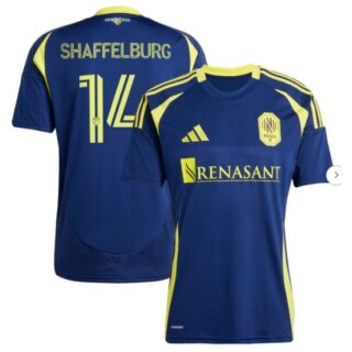 Men's Nashville SC Jacob Shaffelburg adidas Navy 2025 The Heart of Nashville Kit Replica Player Jersey