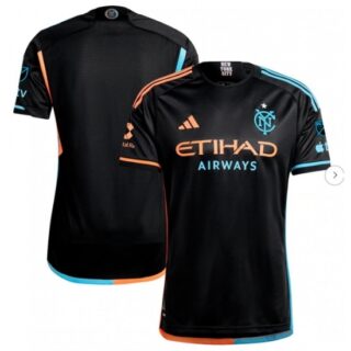 Men's New York City FC Black 2024 24 7 Kit Authentic Jersey