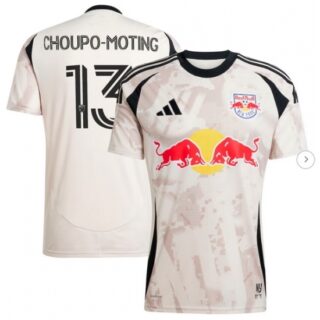Men's New York Red Bulls Eric Maxim Choupo-Moting adidas Tan 2025 Stone Kit Replica Player Jersey