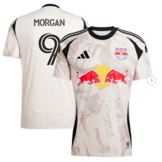 Men's New York Red Bulls Lewis Morgan adidas Tan 2025 Stone Kit Replica Player Jersey