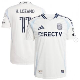 Men's San Diego FC Hirving Lozano adidas White 2025 Woven Into One Authentic Player Jersey