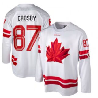 Men's Sidney Crosby #87 White Hockey Canada 2026 Replica Jersey
