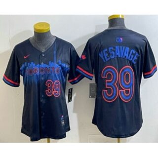 Women's Toronto Blue Jays #39 Trey Yesavage Black City Limited Jersey