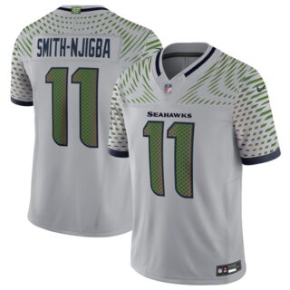 Youth Seattle Seahawks #11 Jaxon Smith-Njigba Grey 2025 F.U.S.E. Rivalries Vapor Limited Stitched Football Jersey