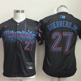 Youth Toronto Blue Jays #27 Vladimir Guerrero Jr. Navy 2024 City Connect Limited Stitched Baseball Jersey